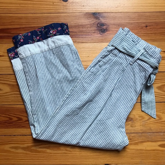 Madewell Denim Tie Waist Wide Leg Pants, NWT, 8 - Picture 13 of 13